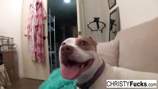 Sexy hotties Christy and Kirsten fuck each other silly