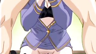 Exciting masturbation with hentai dildo fuck