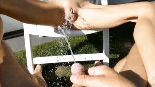 first pee piss battle compilation pissing non stop his view #Glowup2018 wet