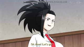 2 teens gaging on gang bang (my hero academia hentai)