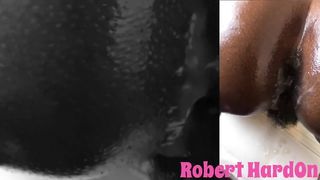 Listen to her SCREAMS when I Stick my HARD Dick in her Supertight Asshole...priceless