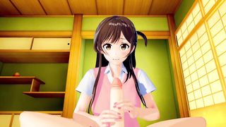 Chizuru Ichinose Chizuru Mizuhara Kanojo Okarishimasu 3D HENTAI 1/7