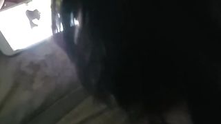 The GF watches my EX gf in her prego porno while I fuck her doggy