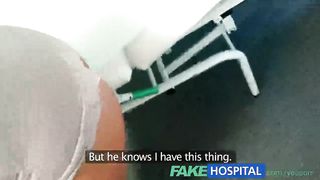 FakeHospital Dirty milf sex addict gets fucked by the doctor while her husband waits