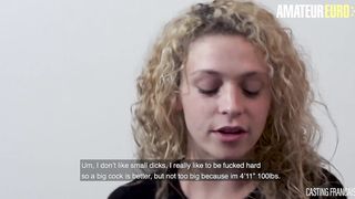 CastingFrancais - Leila Sexy Canadian Blonde Sucks And Fucks Big Cock First Time On Camera - AMATEUREURO