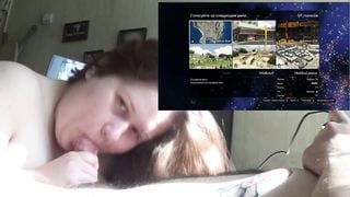 BBW Tanya Mellow blowjob vs. GTA Online