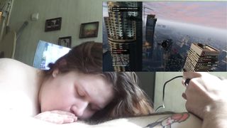 BBW Tanya Mellow blowjob vs. GTA Online