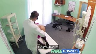 Fake Hospital Doctors magic cock produces vocal orgasm