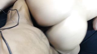 Fucking my boys slut little step sister doggy style, cumshot on bubble butt!