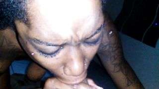 Sloppy Ebony Blowjob Outtake