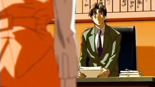 Chief fucking hot hentai girl on office table
