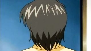 Anime delivery-boy seduced by a hot readhead