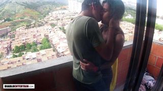 She cheats on her military boyfriend while talking to him