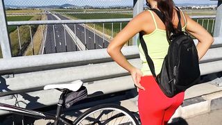 Anal Surprise during Hot Cycling