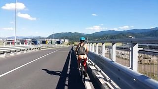 Anal Surprise during Hot Cycling