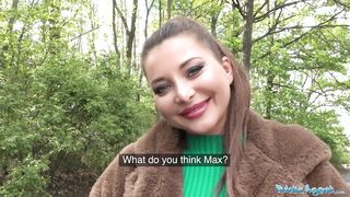 Public Agent Anna Polina gets her big perfect boobs out for a good fucking