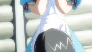 Sexy maid takes hard hentai stick