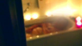 Being watched while masturbating in bathtub while having multiple orgasms