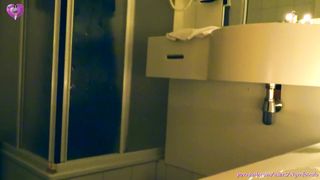 Being watched while masturbating in bathtub while having multiple orgasms