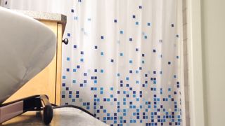 REAL roommate caught in shower on hidden spy cam. Check profile 4 more vids