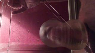 Daddy cum huge and moaning