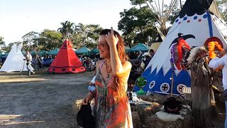 PUSSY FLASH and FUN at a BIKE SHOW # Day 1