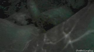 underwater blowjob and fucking in jacuzzi with cumspray outdoor