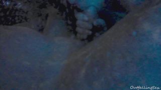 underwater blowjob and fucking in jacuzzi with cumspray outdoor