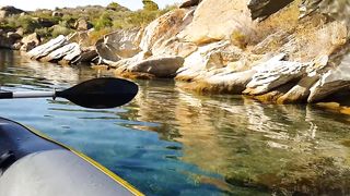 PUSSY PLAY & Exhibitionism during KAYAKING