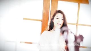 Tiny Brunette Makes Her Tight Pussy Cum