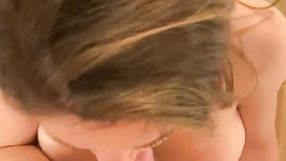 Barbie girl swallows for the first time, and gets fucked some more!