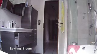 Spying My Hot Girlfriend Naked Webcam Restroom