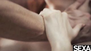 Watch this playful loving couple fuck to a noisy creampie orgasm