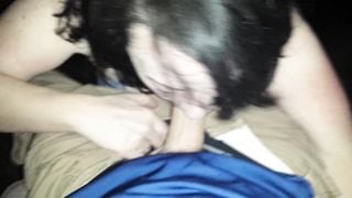 WIFEY OUTDOORS! PUBLIC BLOWJOB AMATEUR DEEPTHROAT POV!