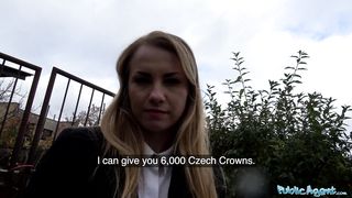 Public Agent Real Cute Busty Blonde Babe Fucked Through Tights At Roadside