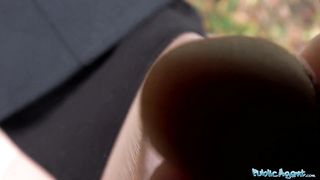 Public Agent Real Cute Busty Blonde Babe Fucked Through Tights At Roadside