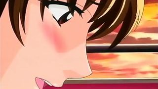 Naughty guys satisfy anime girl with toys