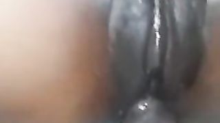 African babe gets black man deep