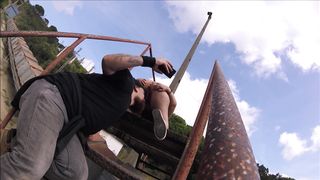 Leggings walk , pissing in mouth & pussy farts