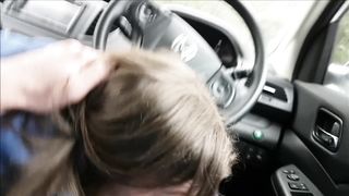 Bought Me Lunch So I Sucked & Swallowed in the Car Park