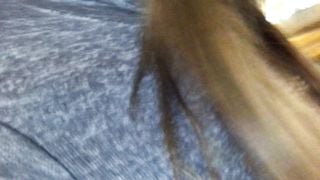 Peeing in crowded parking lot - ALMOST CAUGHT