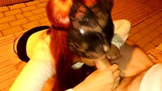 Gode così tanto mentre lo succhio in stazione che sborra appena mi scopa!