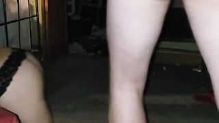 MILF with tattoos eats his ass before letting him fuck hers