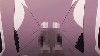 Blonde hentai maid rides hard cock