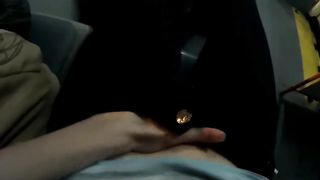 RISKY PUBLIC TEEN Masturbation in public bus and toalet