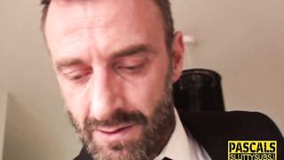 Teen dominated for sucking and throating