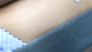 Flashing my boobs while driving.