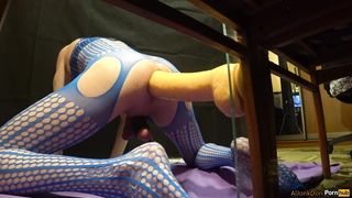 Hell's huge dildo makes me moan