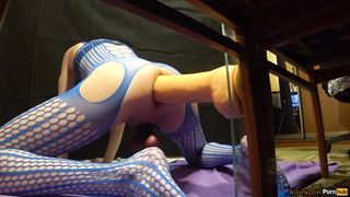 Hell's huge dildo makes me moan