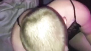 Bubble Butt Sissy teasing and sucking dick